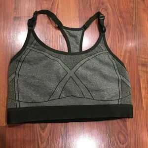 Green sports bra